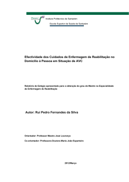 Efectividade dos cuidados de enfermagem