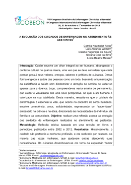 A EVOLU&Ccedil;&Atilde;O DOS CUIDADOS DE ENFERMAGEM NO