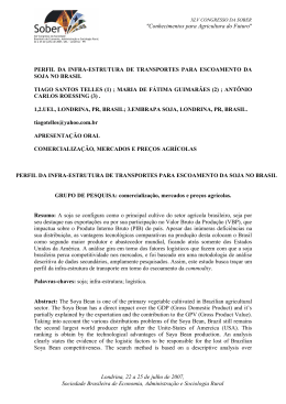 "Conhecimentos para Agricultura do Futuro" PERFIL DA
