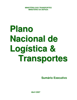 Plano Nacional de Log&iacute;stica & Transportes