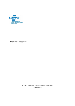 - Plano de Neg&oacute;cio