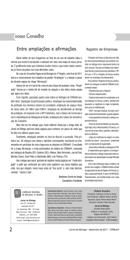 Dezembro 2011 - Conselho Regional de Biologia