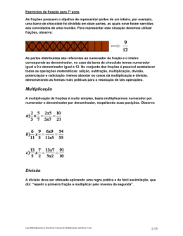 Multiplicação Divisão - Instituto São José Salesiano Resende/RJ