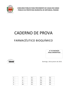 Farmac&ecirc;utico Bioqu&iacute;mico