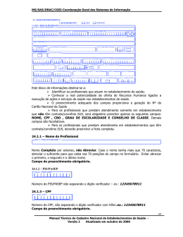 Identificar os profissionais que atuam no estabelecimento de saúde