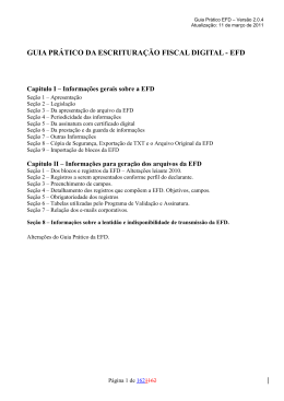 GUIA PR&Aacute;TICO DA EFD - Vers&atilde;o 2.0.4