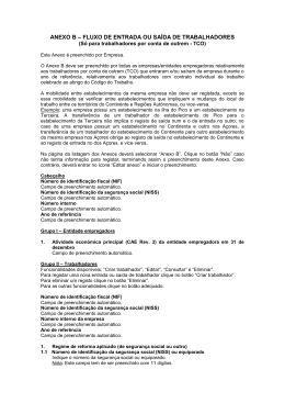 ANEXO B &ndash; FLUXO DE ENTRADA OU SA&Iacute;DA DE TRABALHADORES