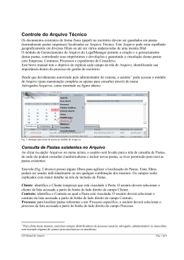 Arquivos (controle de pastas)