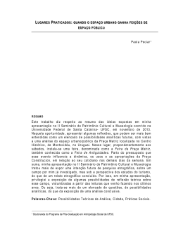 Lugares Praticados - NAUI – Dinâmicas Urbanas e Patrimônio