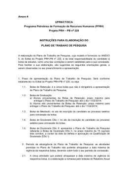Anexo 6 - Instruções para elaboração do plano de trabalho