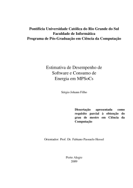 Estimativa de Desempenho de Software e Consumo de
