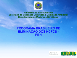 programa brasileiro de eliminação dos hcfcs - pbh