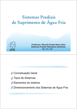 Apresenta&ccedil;&atilde;o &Aacute;gua Fria