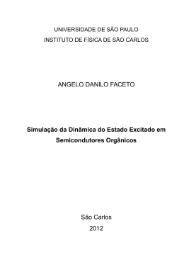 din&acirc;mica do estado excitado - Biblioteca Digital de Teses e