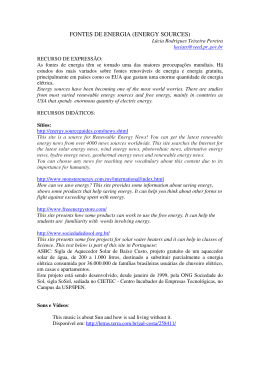 fontes de energia - Secretaria de Estado da Educa&ccedil;&atilde;o do Paran&aacute;