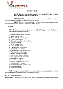 Edital n&deg; 04/2015