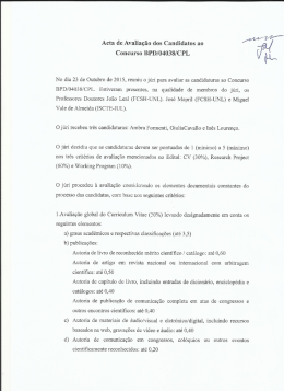Acta de Avalia&ccedil;&atilde;o dos Candidatos ao Concurso BPD/04038