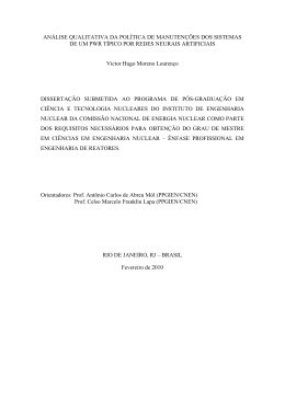 an&aacute;lise qualitativa da pol&iacute;tica de manuten&ccedil;&otilde;es dos sistemas