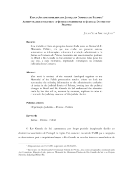 Resumo Este trabalho &eacute; fruto da pesquisa desenvolvida junto ao