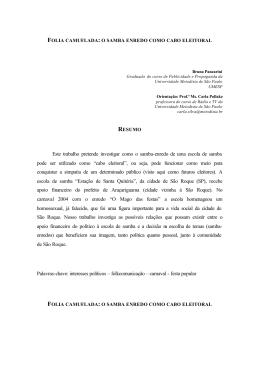 Este trabalho pretende investigar como o samba