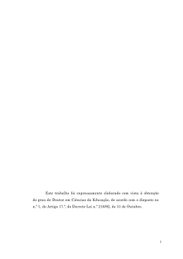 i Este trabalho foi expressamente elaborado com vista &agrave; obten&ccedil;&atilde;o