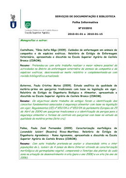 Monografias e outros: Resumo: Pretendeu