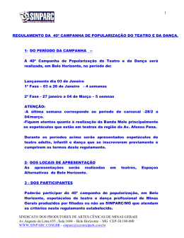 SINDICATO DOS PRODUTORES DE ARTES C&Ecirc;NICAS