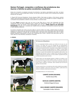 Semex Portugal, conquista a confian&ccedil;a dos produtores dos A&ccedil;ores e
