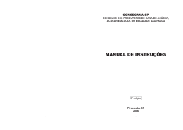 Manual de Instru&ccedil;&otilde;es do CONSECANA