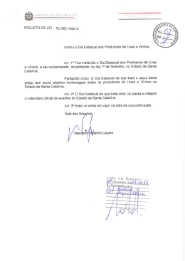 Projeto Original - Assembleia Legislativa do Estado de Santa Catarina
