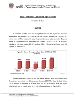 S O J A - Secretaria da Agricultura e Abastecimento
