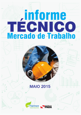 informe t&eacute;cnico - Fapespa - Governo do Estado do Par&aacute;