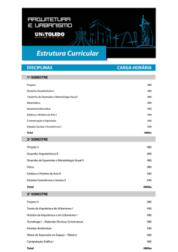 Estrutura Curricular