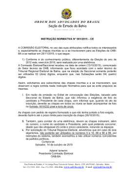 Seção do Estado da Bahia - OAB: Ordem dos Advogados do Brasil