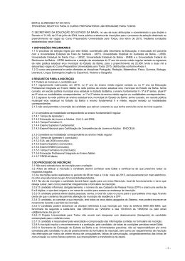 Edital Projeto Universidade para Todos 2015