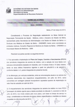 GDvERND DO EST&Agrave;DD DA BAHIA Secretaria da - sindimed-ba