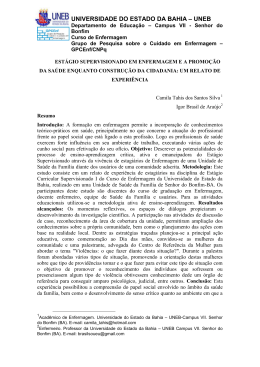 UNIVERSIDADE DO ESTADO DA BAHIA – UNEB