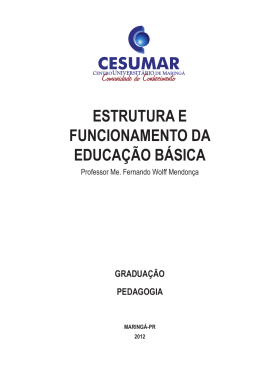 estrutura e funcionamento da educa&ccedil;&atilde;o b&aacute;sica