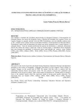 estrutura e funcionamento da educação básica e a relação