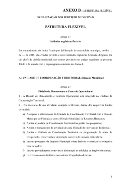 Regulamento de organiza&ccedil;&atilde;o, estrutura e funcionamento