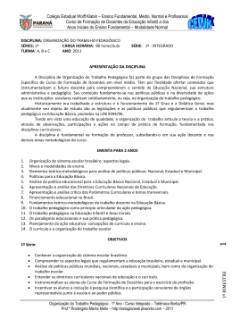 1&ordm; ano - CEWK
