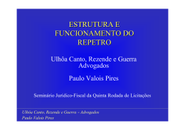 Estrutura e funcionamento do REPETRO