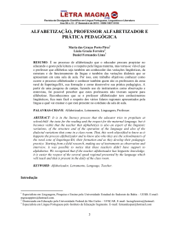 alfabetização, professor alfabetizador e prática