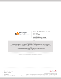 Redalyc.Di&aacute;logos Midiol&oacute;gicos 15. A IAMCR e a evolu&ccedil;&atilde;o da