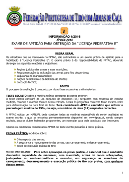 EXAME DE APTID&Atilde;O PARA OBTEN&Ccedil;&Atilde;O DA &ldquo;LICEN&Ccedil;A