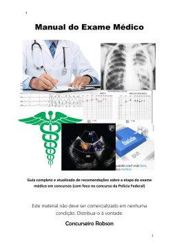 Manual do Exame M&eacute;dico