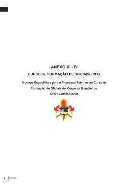 Bombeiro Militar - Parte 1 do Anexo III - B