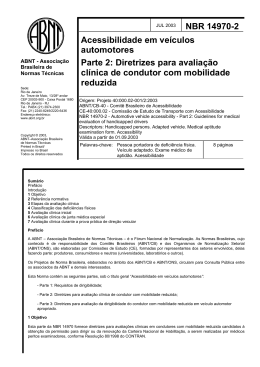 NBR 14970-2 Acessibilidade em ve&iacute;culos automotores - CREA-SC