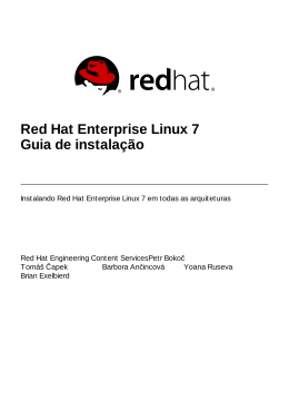 Red Hat Enterprise Linux 7 Guia de instala&ccedil;&atilde;o