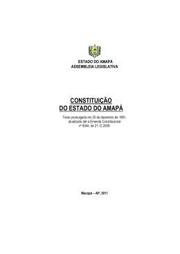 Acesse a constitui&ccedil;&atilde;o Estadual do Amap&aacute;